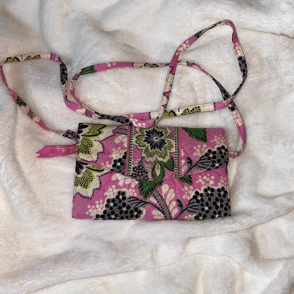 Vera Bradley Strap Wallet Priscilla Pink